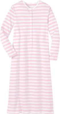 Button Front Nightgown In Organic Cotton