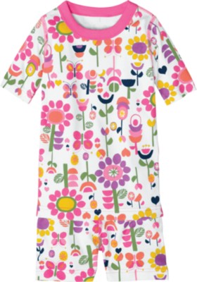 Short John Pajamas In Organic Cotton