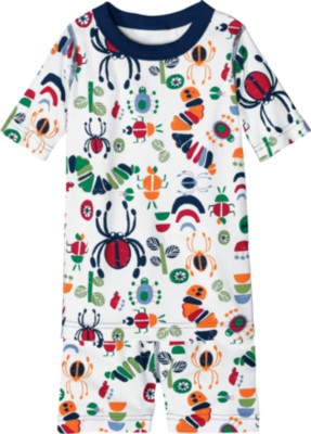 Short John Pajamas In Organic Cotton