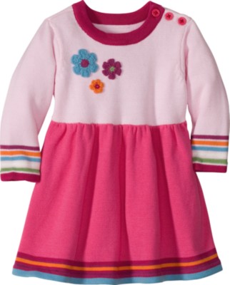 Corsage Sweater Dress