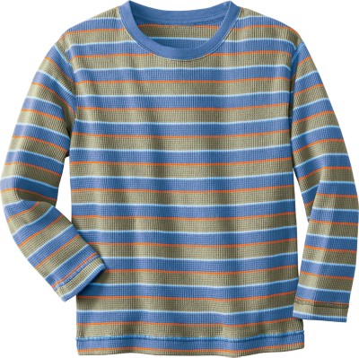 Striped Thermal Crewneck