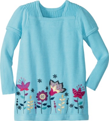 Ribbed Sleeve Sweater Tunic