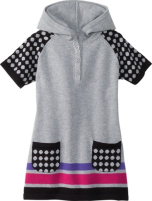 Dot Pocket Hoodie Sweater