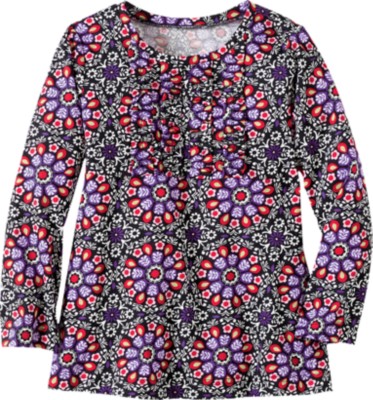 Hanna Andersson Floral Tux Top