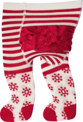 Ruffle Snowflake Tights From Denmark
