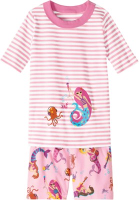 Short John Pajamas In Organic Cotton