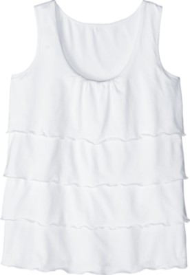 Stretch Jersey Tiered Top