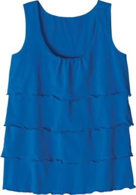 Stretch Jersey Tiered Top