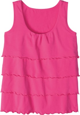 Stretch Jersey Tiered Top