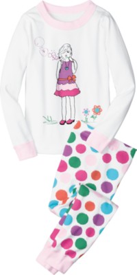 Long John Pajamas In Organic Cotton