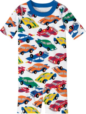 Short John Pajamas In Organic Cotton