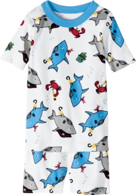 Short John Pajamas in Organic Cotton 