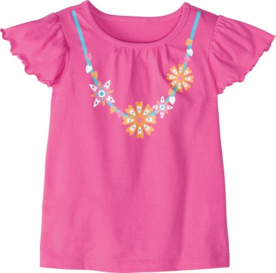 Flutter Sleeve Necklace Tee