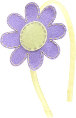 Stitched Flower Headband