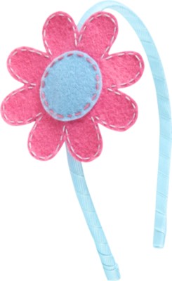 Stitched Flower Headband